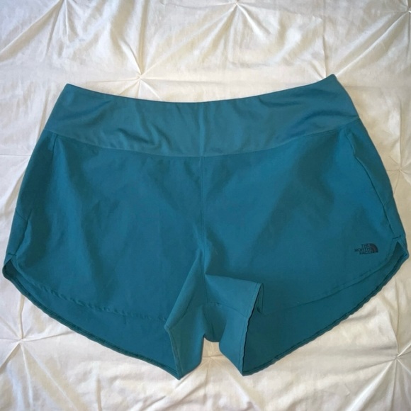 NWOT The North Face Women’s “Arque” Teal UNLINED Athletic Shorts SIZE XL - Picture 3 of 11